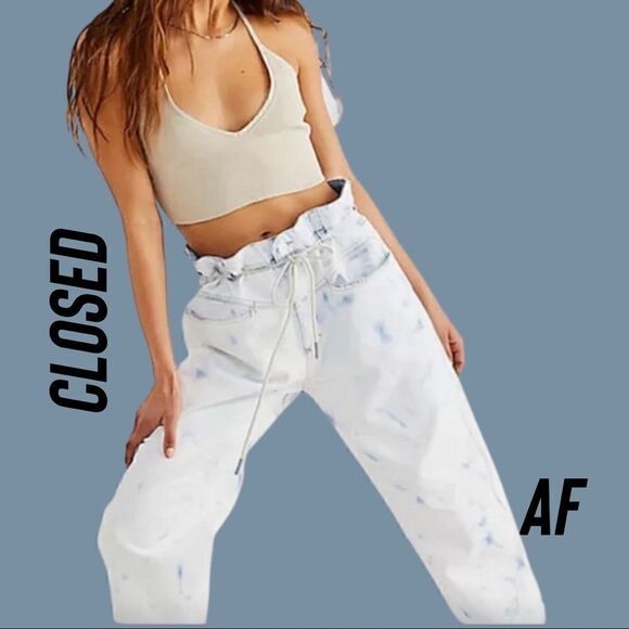 FREE PEOPLE BY CLOSED ANNI HIGH RISE JEANS NEW NWT SIZE 28 - Picture 2 of 11
